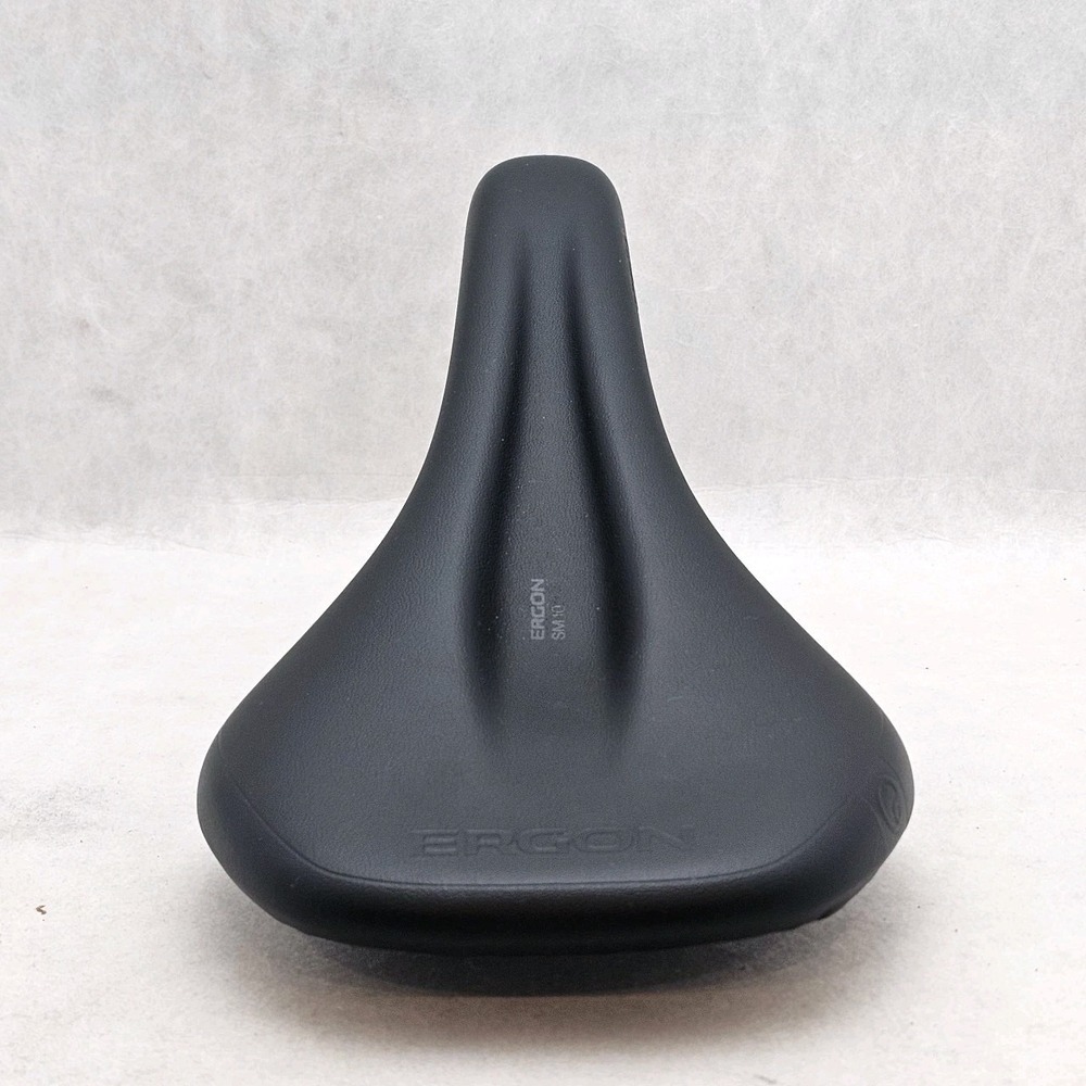EUC Ergon SM E-Moutain Core Prime Saddle - Black/Gray,  Men's Small/Medium